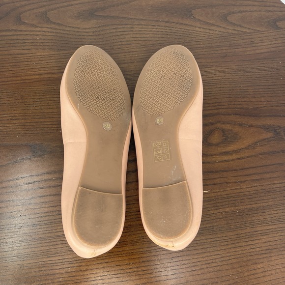 Tory Burch Melinda Shoes Women's 6M Pink Nude Leather Ballet Flats Ballerina - Picture 7 of 16
